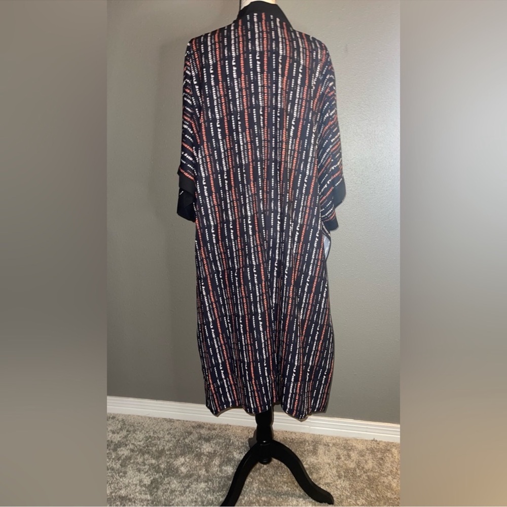 NEW- Striped Multicolor Women's Kimono/ Beach Coverup/ loungewear - Picture 8 of 11